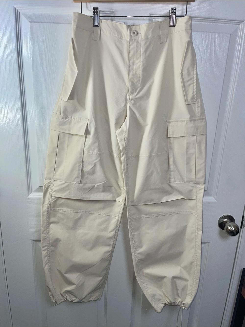 Love Tree Cream Cargo Utility Pants unixes